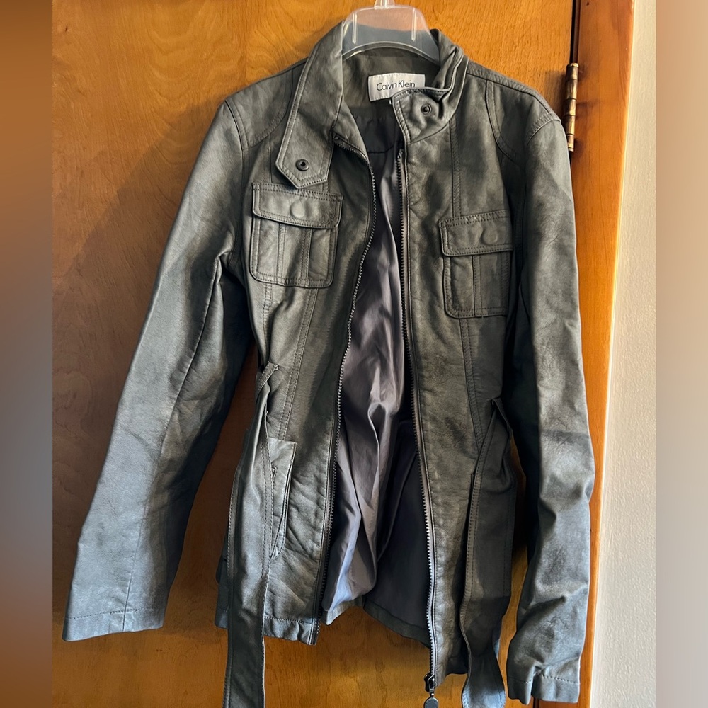 Woman’s Calvin Klein gray coat
